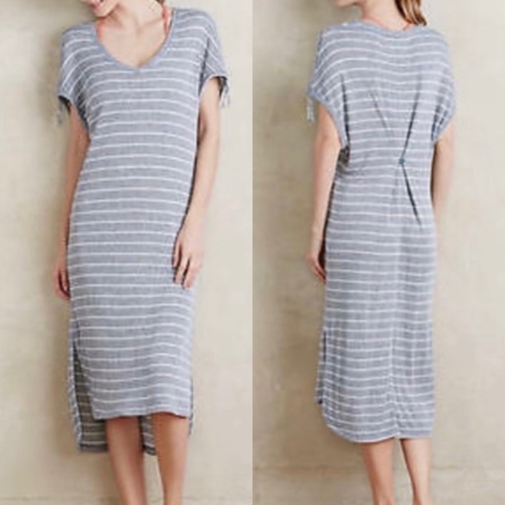 Anthro Saturday Sunday Striped Midi‎ Dress